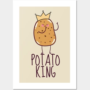 Potato King Funny Posters and Art